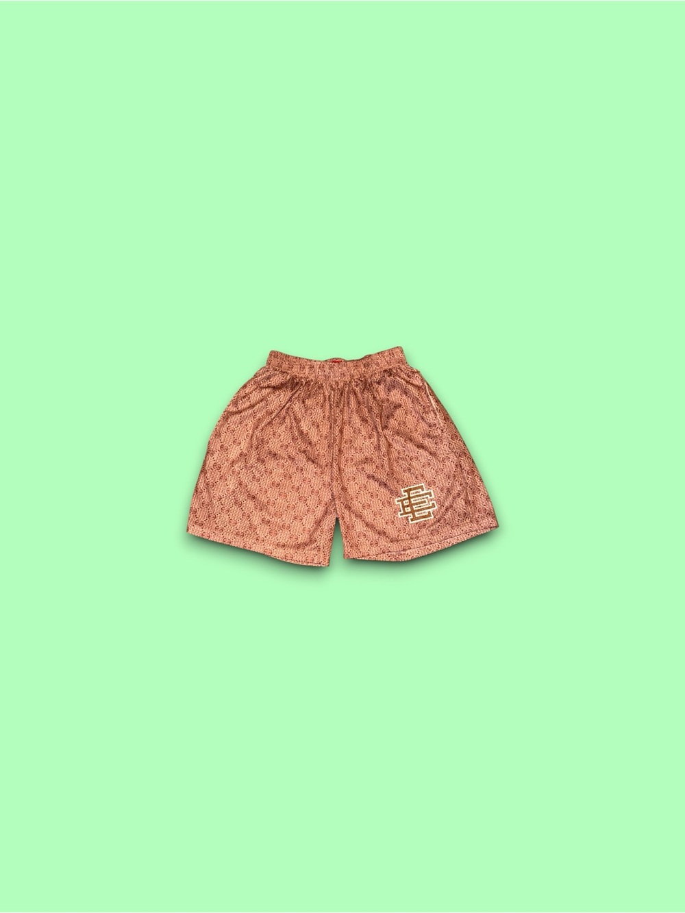 Eric Emanuel AOP monogram athletic shorts beige men’s medium